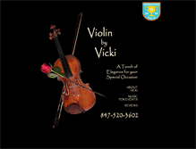 Tablet Screenshot of chicago-violinist.com